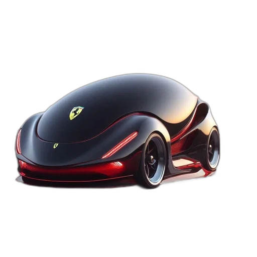 car, robot, 3d render, concept art transparent PNG cut-out