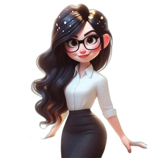 dress, staff, crown, cartoon transparent PNG cut-out