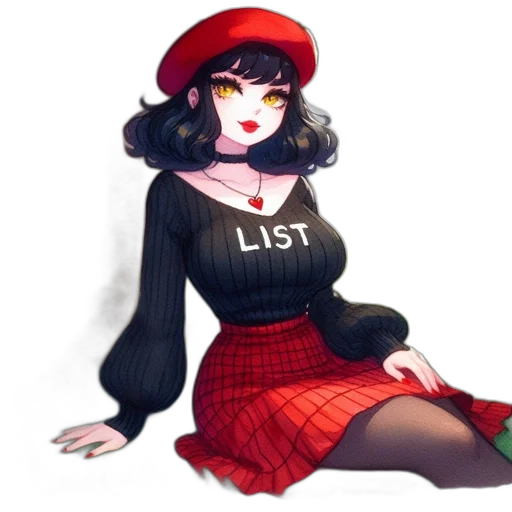 dress, hat, staff, jacket transparent PNG cut-out