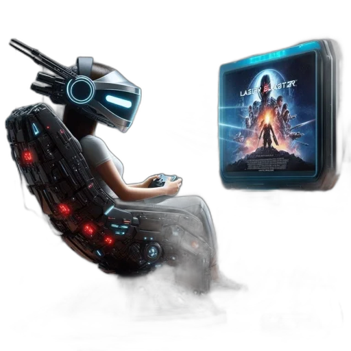robot, cyberpunk, concept art, 3d render transparent PNG cut-out