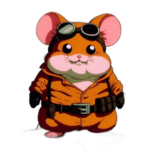 jacket, animal, staff, cartoon transparent PNG cut-out