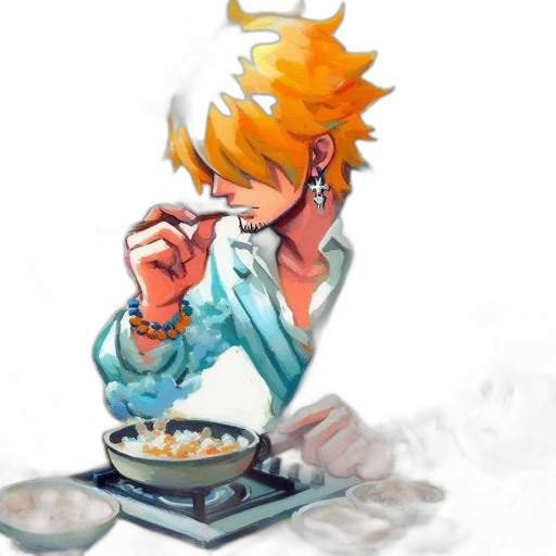 food, watercolor, pixel art, anime transparent PNG cut-out