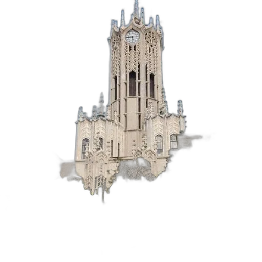 building, crown, jewelry, 3d render transparent PNG cut-out
