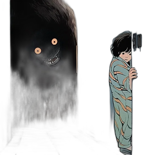creature, dress, weapon, mask transparent PNG cut-out