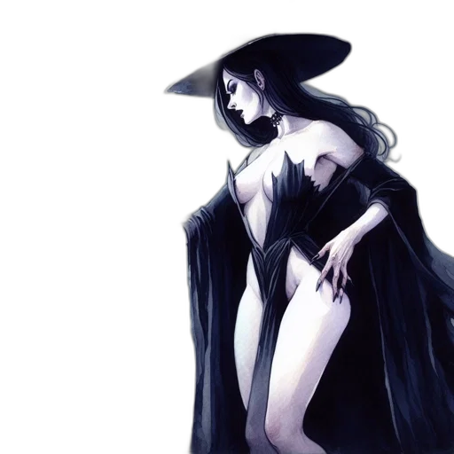 dress, fantasy art, concept art, comic book art transparent PNG cut-out