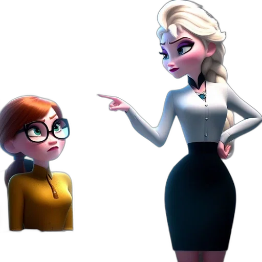 dress, staff, concept art, 3d render transparent PNG cut-out