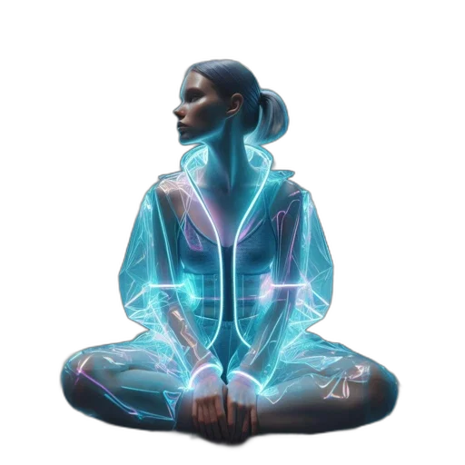 jacket, concept art, cyberpunk, fantasy art transparent PNG cut-out