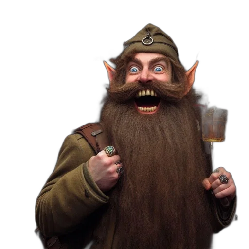 staff, face, creature, fantasy art transparent PNG cut-out