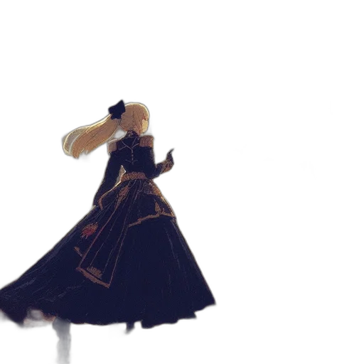 dress, hair, crown, sword transparent PNG cut-out