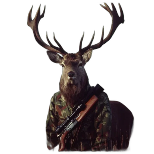 animal, weapon, crown, staff transparent PNG cut-out