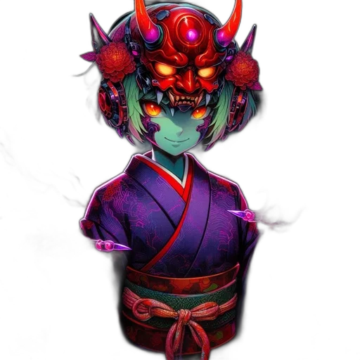 mask, staff, face, dragon transparent PNG cut-out