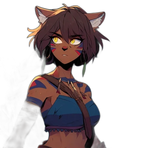 staff, dress, creature, mask transparent PNG cut-out