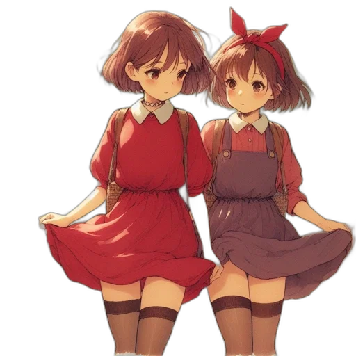 dress, staff, anime, pixel art transparent PNG cut-out