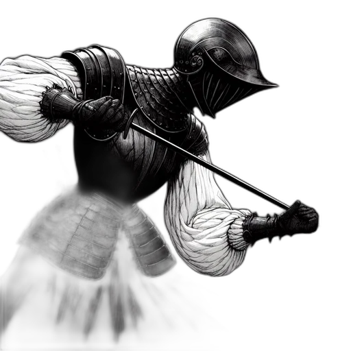 sword, weapon, staff, robot transparent PNG cut-out