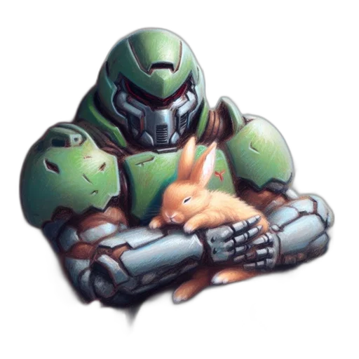 robot, creature, weapon, pixel art transparent PNG cut-out