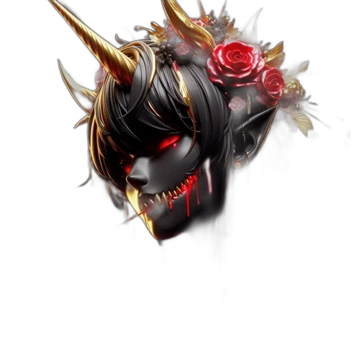 mask, crown, face, weapon transparent PNG cut-out