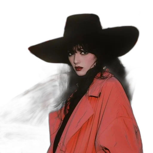 hat, jacket, face, staff transparent PNG cut-out