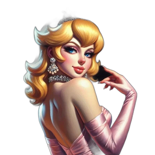 dress, jewelry, fantasy art, concept art transparent PNG cut-out