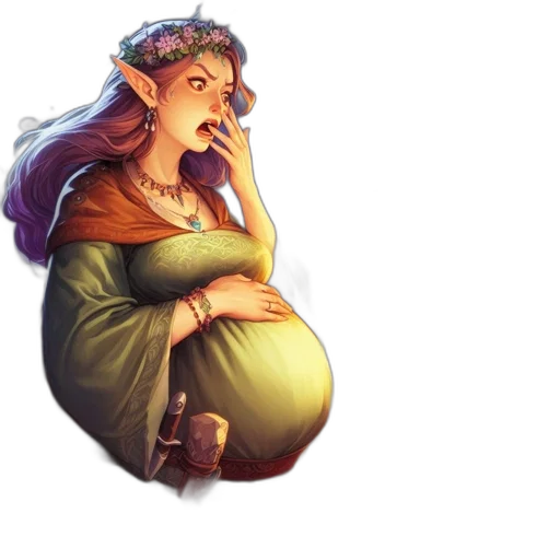 fantasy art, concept art, pixel art, watercolor transparent PNG cut-out