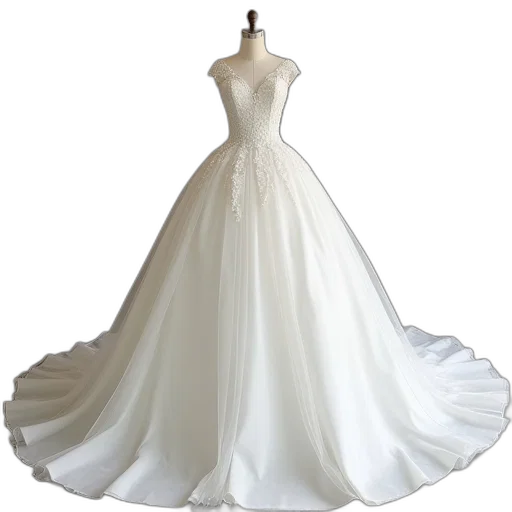 dress, 3d render, wedding, dresses transparent PNG cut-out