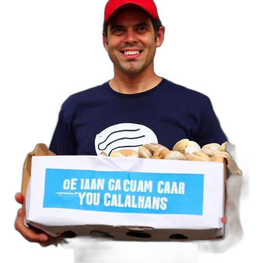 man, wears, red, cap transparent PNG cut-out