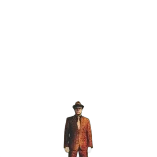 hat, jacket, staff, robot transparent PNG cut-out