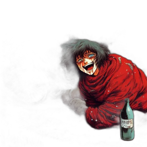 mask, jacket, creature, concept art transparent PNG cut-out