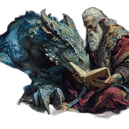 dragon, sword, creature, fantasy art transparent PNG cut-out