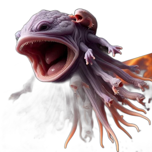 creature, dragon, animal, face transparent PNG cut-out