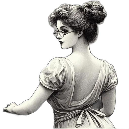dress, staff, jewelry, face transparent PNG cut-out