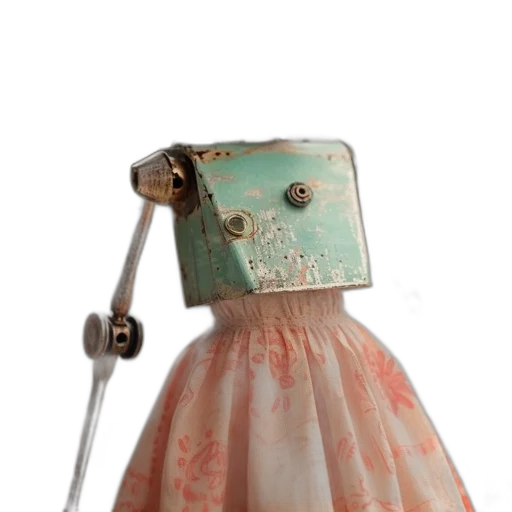 dress, robot, bottle, jewelry transparent PNG cut-out