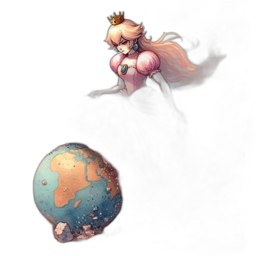 staff, creature, dragon, crown transparent PNG cut-out