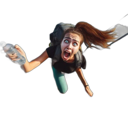 hair, staff, creature, face transparent PNG cut-out