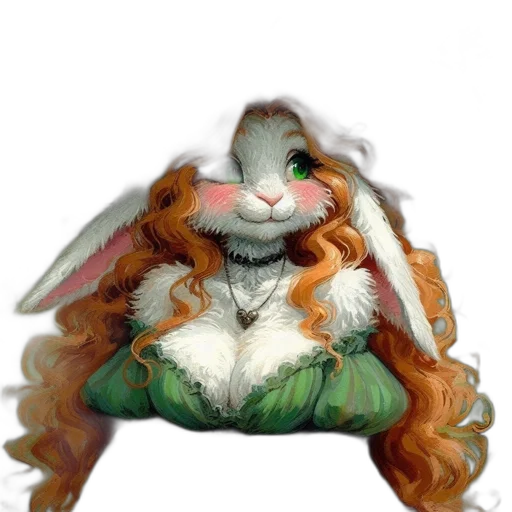 animal, creature, dress, hair transparent PNG cut-out