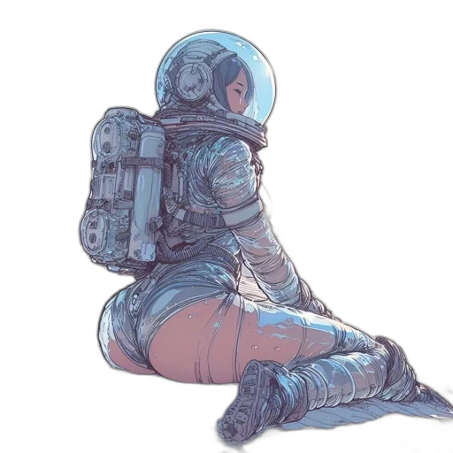 robot, jacket, dress, weapon transparent PNG cut-out