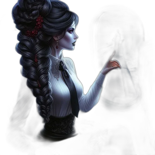 dress, crown, face, hair transparent PNG cut-out