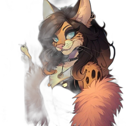 staff, creature, watercolor, fantasy art transparent PNG cut-out