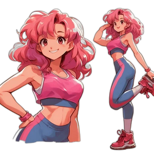 concept art, anime, pixel art, watercolor transparent PNG cut-out