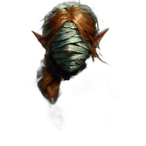 hair, mask, face, dragon transparent PNG cut-out