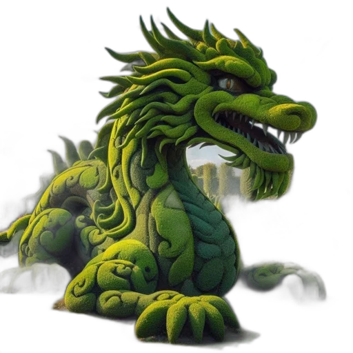 dragon, creature, animal, staff transparent PNG cut-out