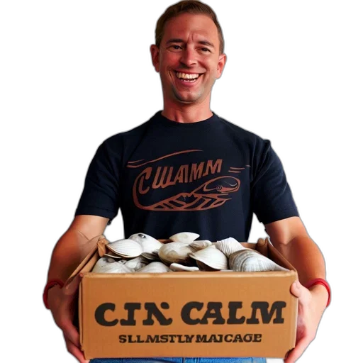 man, smiles, while, holding transparent PNG cut-out
