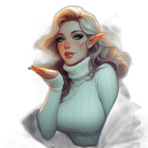 face, dress, fantasy art, concept art transparent PNG cut-out