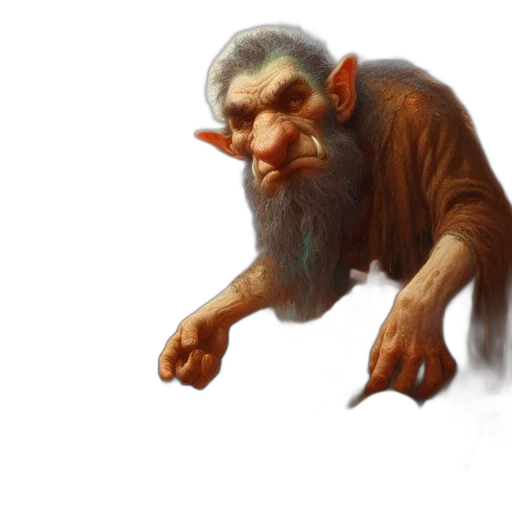 creature, staff, face, animal transparent PNG cut-out