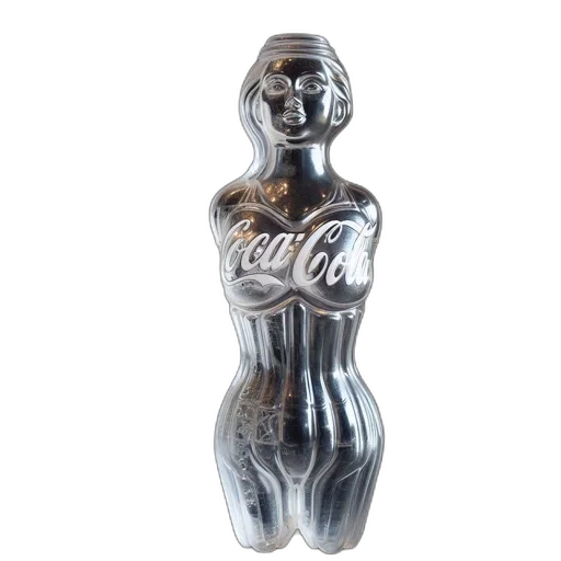 bottle, dress, 3d render, coca-cola transparent PNG cut-out