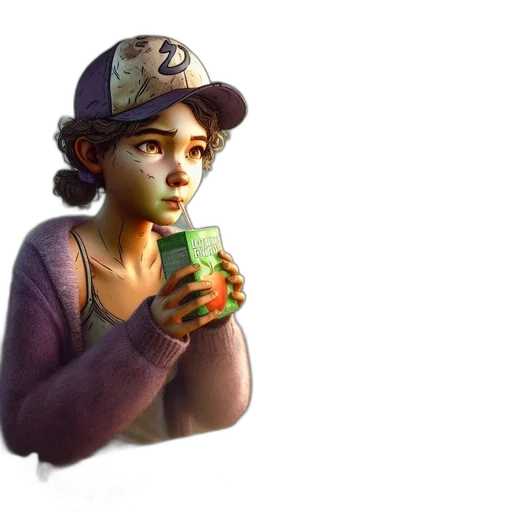 bottle, hat, face, food transparent PNG cut-out