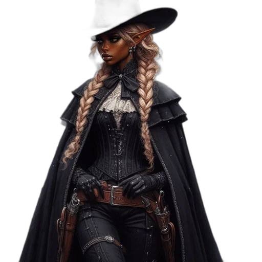 hat, jacket, concept art, fantasy art transparent PNG cut-out