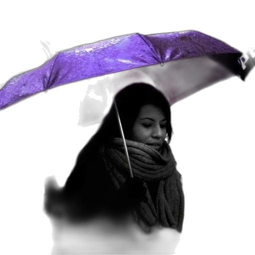 umbrella, staff, photorealistic, 3d render transparent PNG cut-out