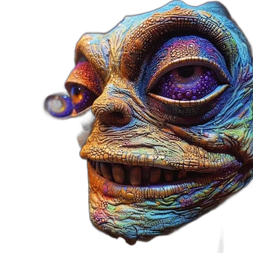 mask, creature, face, robot transparent PNG cut-out