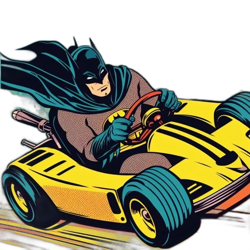 car, comic book art, concept art, batman transparent PNG cut-out