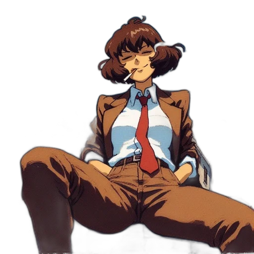 jacket, staff, face, concept art transparent PNG cut-out